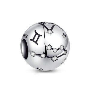 new Gemini (05/21 - 6/21) Zodiac Sign Charm * .925 silver jewelry